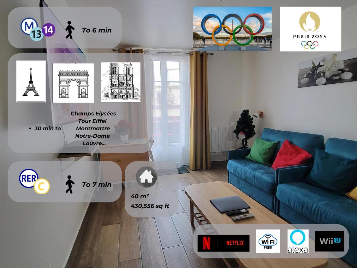 Amazing Apartment A Stone'S Throw From The City Of Lights - Paris Clichy Exteriör bild